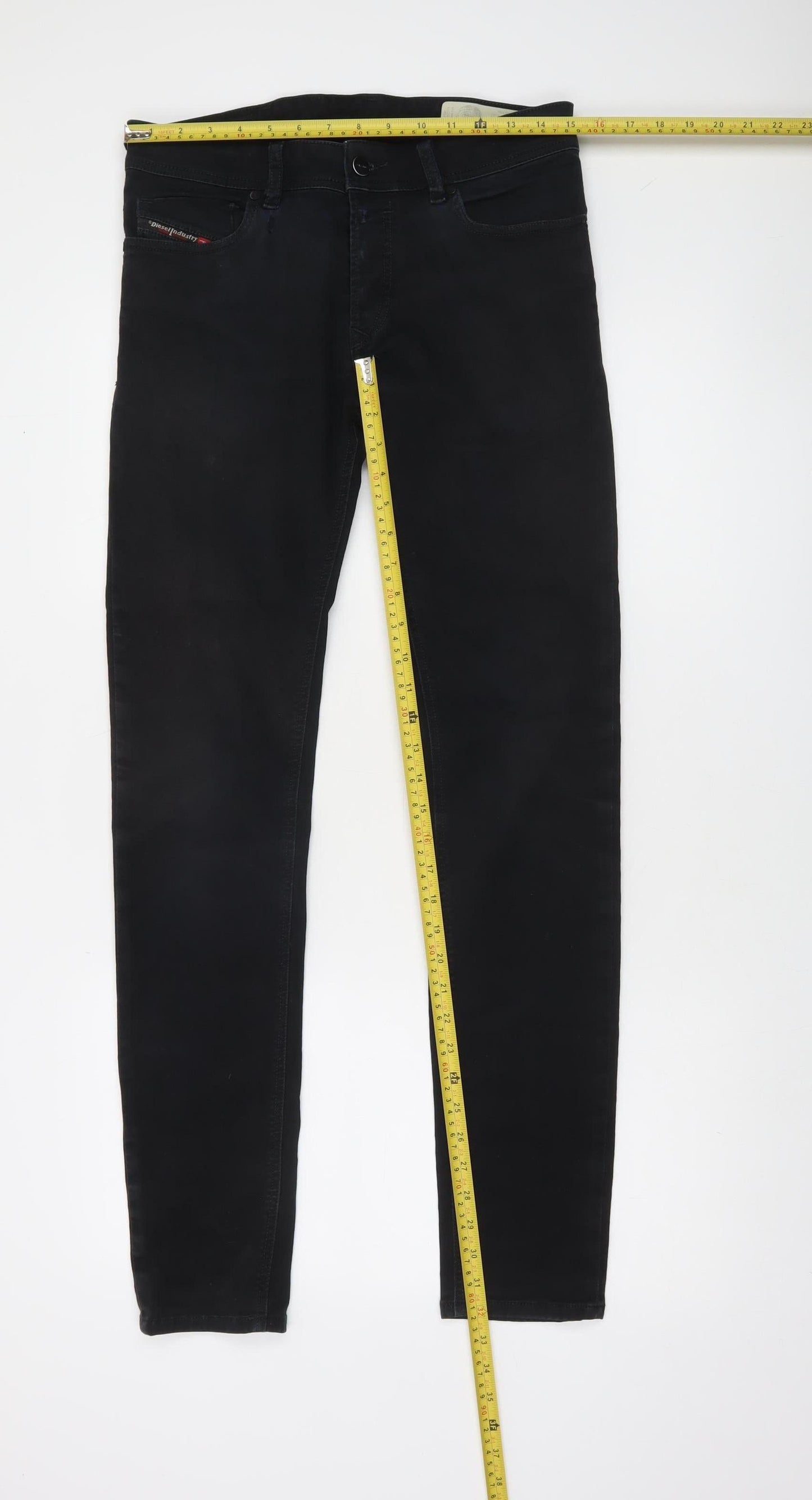 Diesel Men's Black Slim Skinny Jeans Size 29 Dark Wash Denim