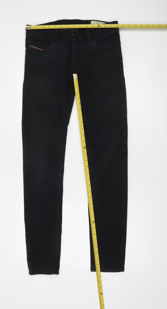 Diesel Men's Black Slim Skinny Jeans Size 29 Dark Wash Denim