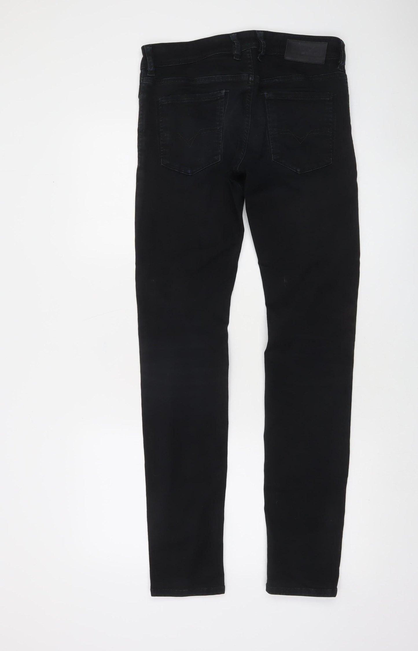Diesel Men's Black Slim Skinny Jeans Size 29 Dark Wash Denim