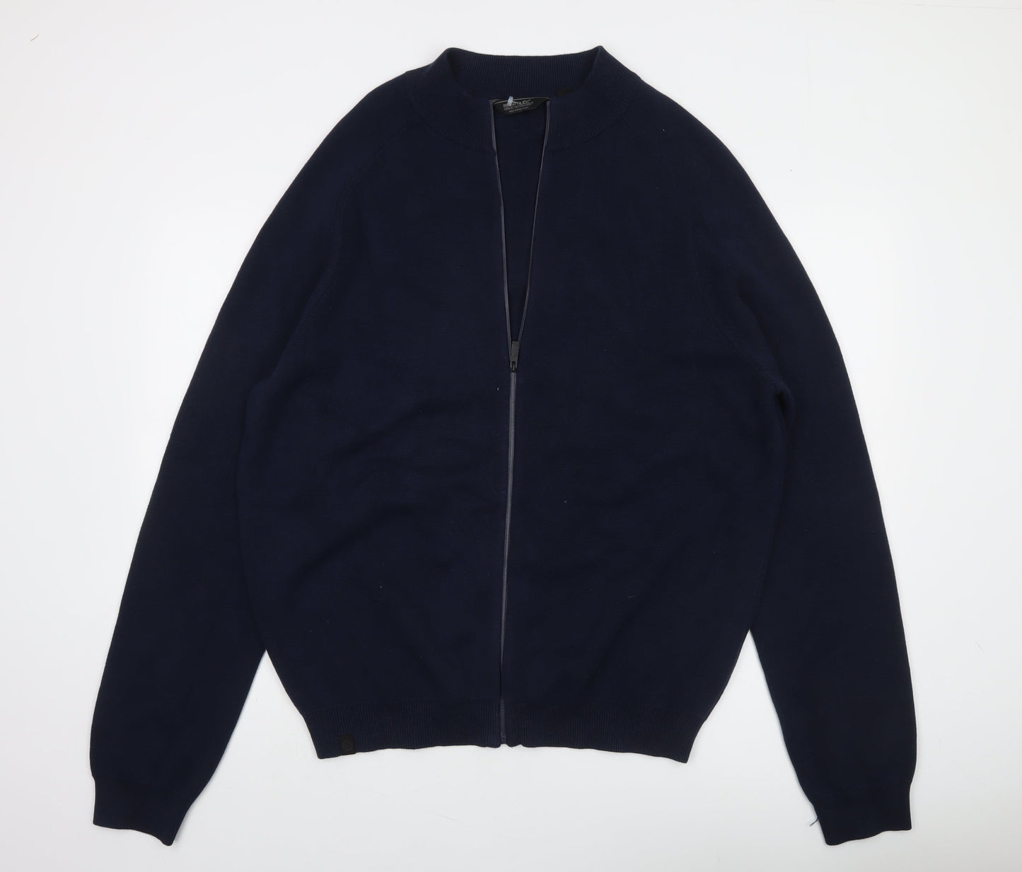 Regatta Men’s Navy Blue Full Zip Cotton Jumper XL