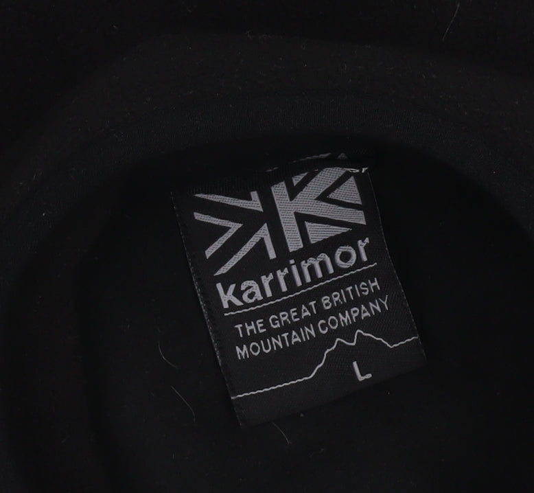 Karrimor Men's Black Fleece Waistcoat Vest L Full Zip Outdoor