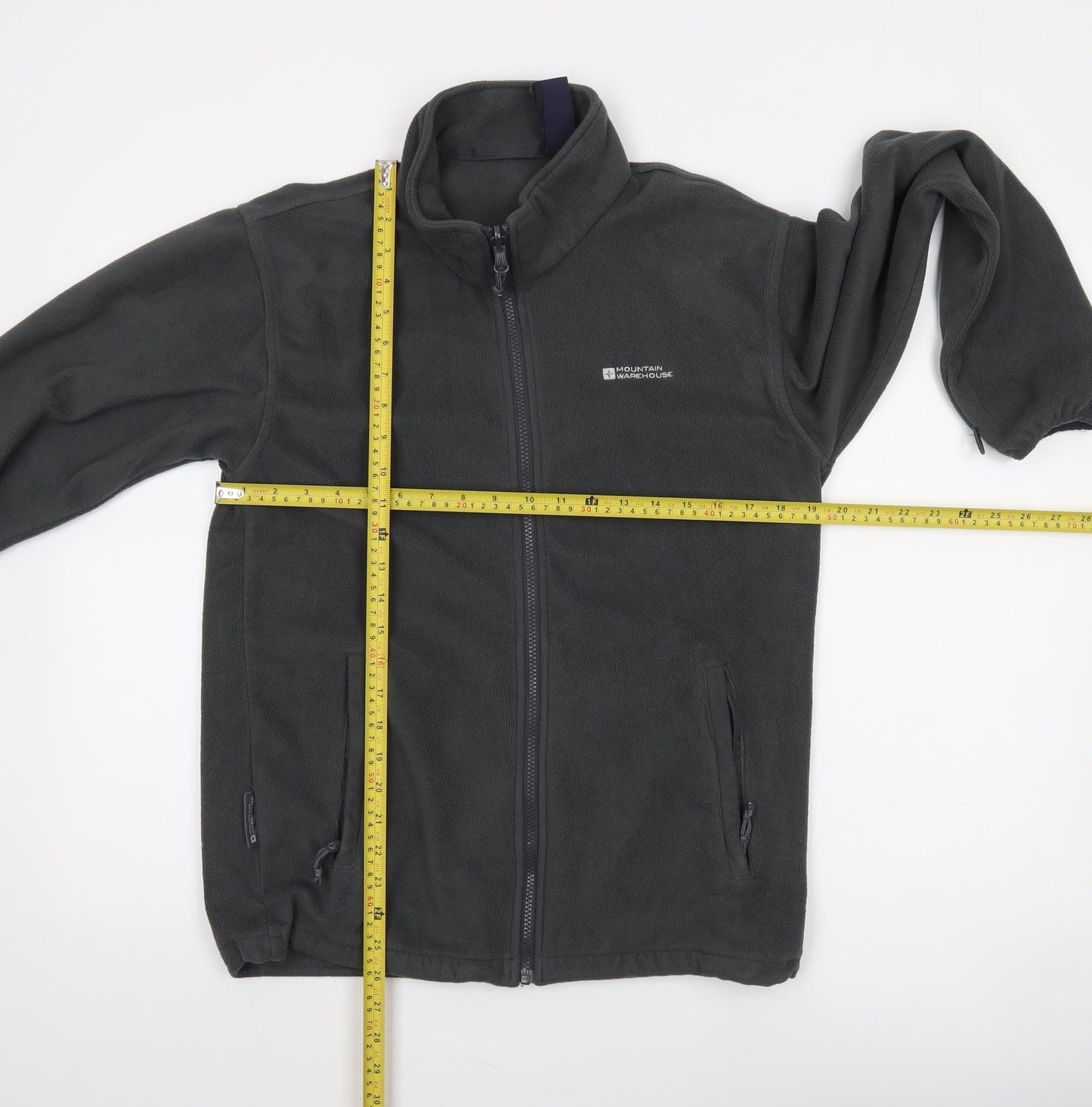 Mountain Warehouse Men's Grey XS Fleece Full Zip Outdoor Jacket