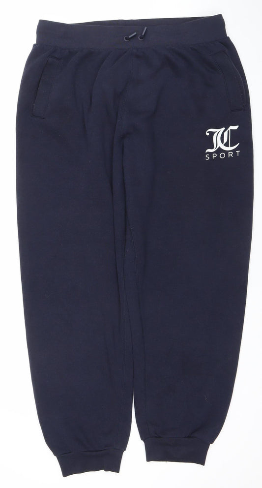 Juicy Couture Women's Black XL Jogger Trousers Fleece Sport Pants