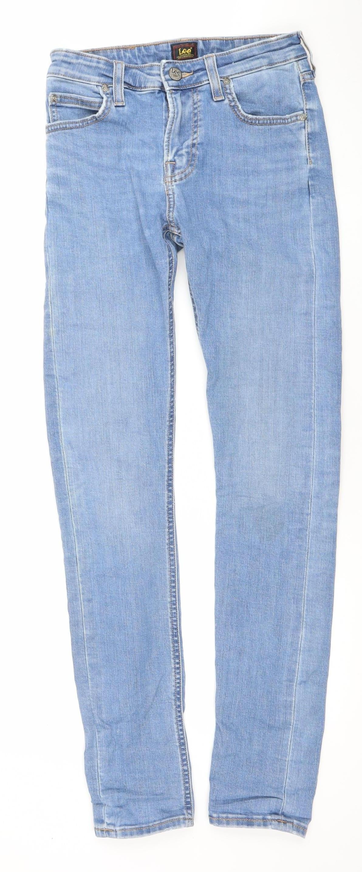Lee Women's Blue Skinny Jeans Size 12 Malone Style Slim Fit Denim