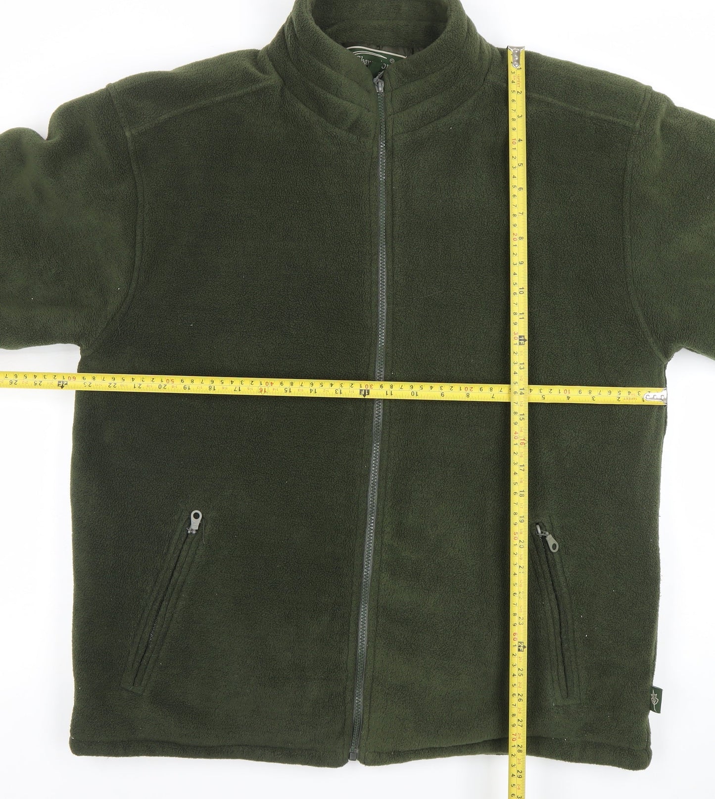 Champion Men's Green Fleece Full Zip Jacket Size L