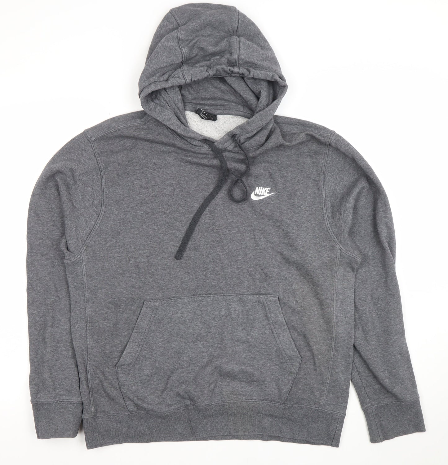 Nike Mens Grey Pullover Hoodie M Regular Fit Sportswear