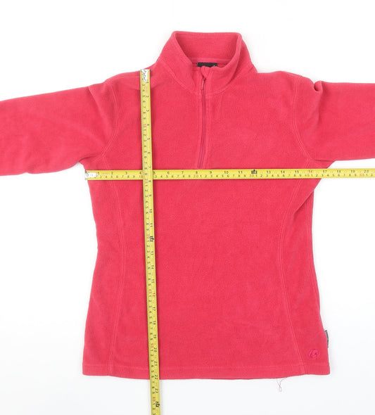 GO Sport Women's Pink Fleece 1/4 Zip Pullover Sweatshirt Size S