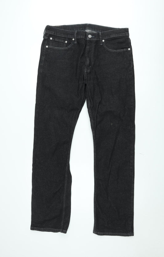 Levi's 513 Black Slim Straight Men's Jeans W34 L32