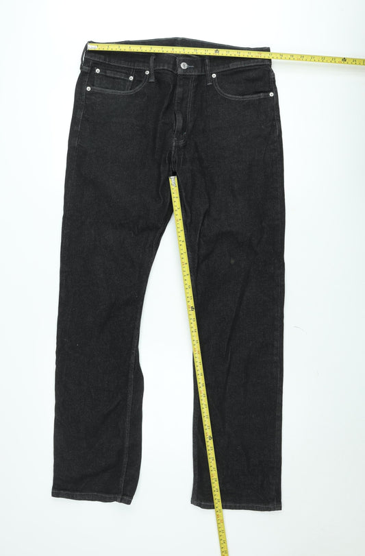 Levi's 513 Black Slim Straight Men's Jeans W34 L32