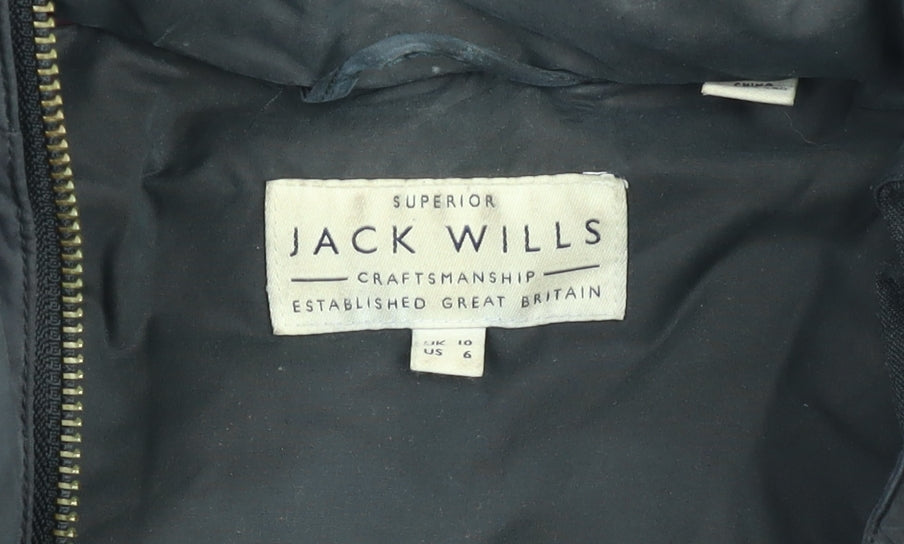 Jack Wills Women’s Black Size 10 Hooded Puffer Jacket