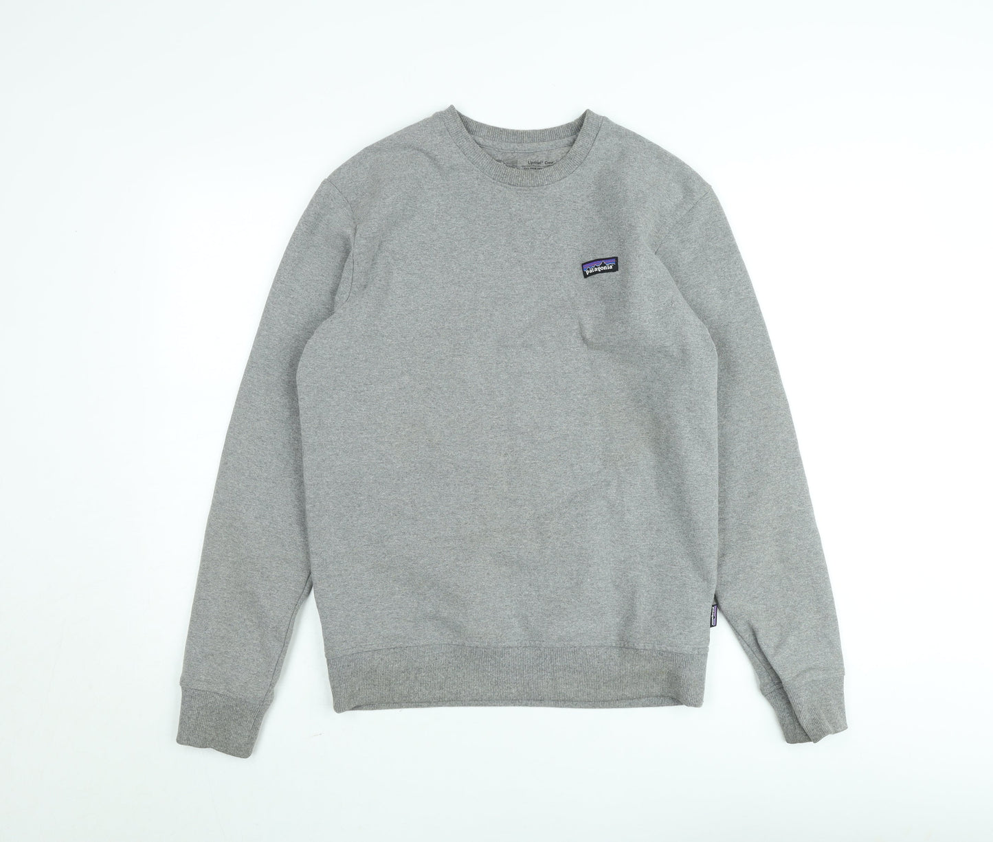 Patagonia Men's Grey Regular Fit Crew Neck Sweatshirt Small