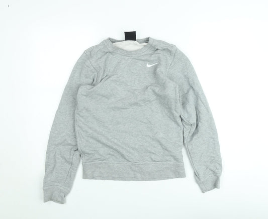 Nike Men's Grey Crew Neck Pullover Sweatshirt XS