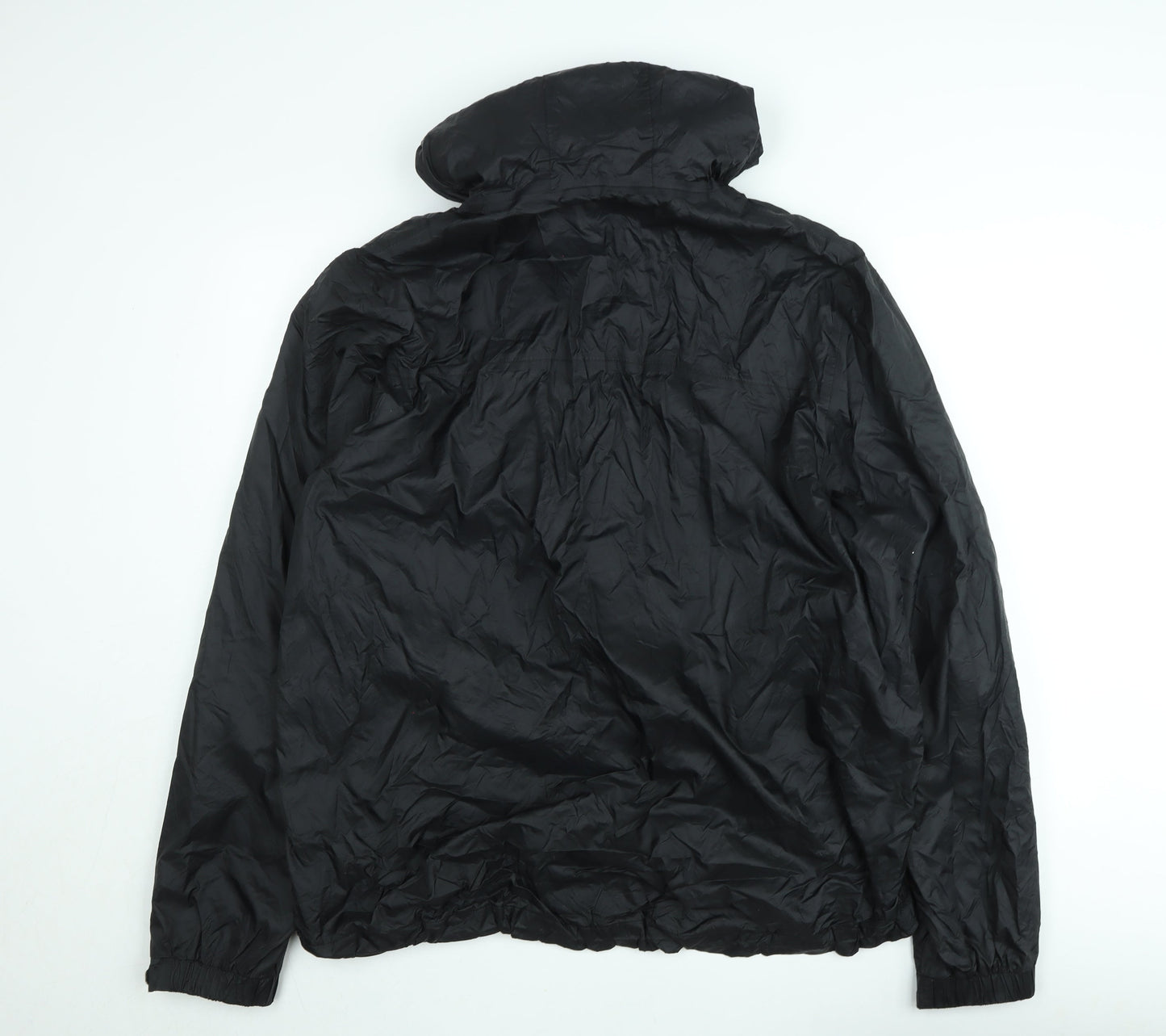 Mountain Warehouse Men's Black 2XL Hooded Windbreaker Jacket