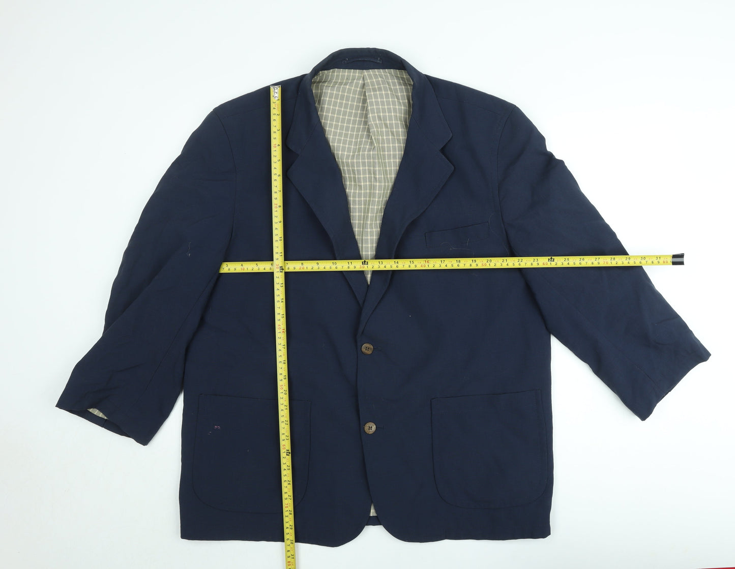 Rohan Men's Navy Global Travel Blazer 44 Regular Cotton Blend