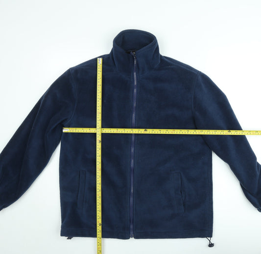 JBC Collection Mens Blue Fleece Full Zip Sweatshirt XL