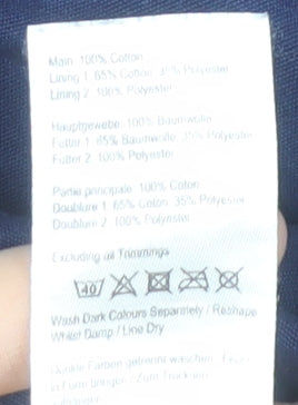 Joules Women's Blue Waterproof Hooded Rain Jacket UK 14