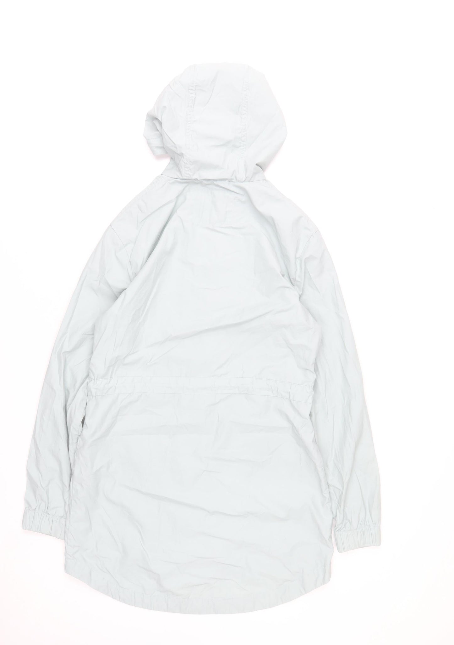 Fat Face Women's Grey Hooded Parka Jacket UK 6 Cotton Blend