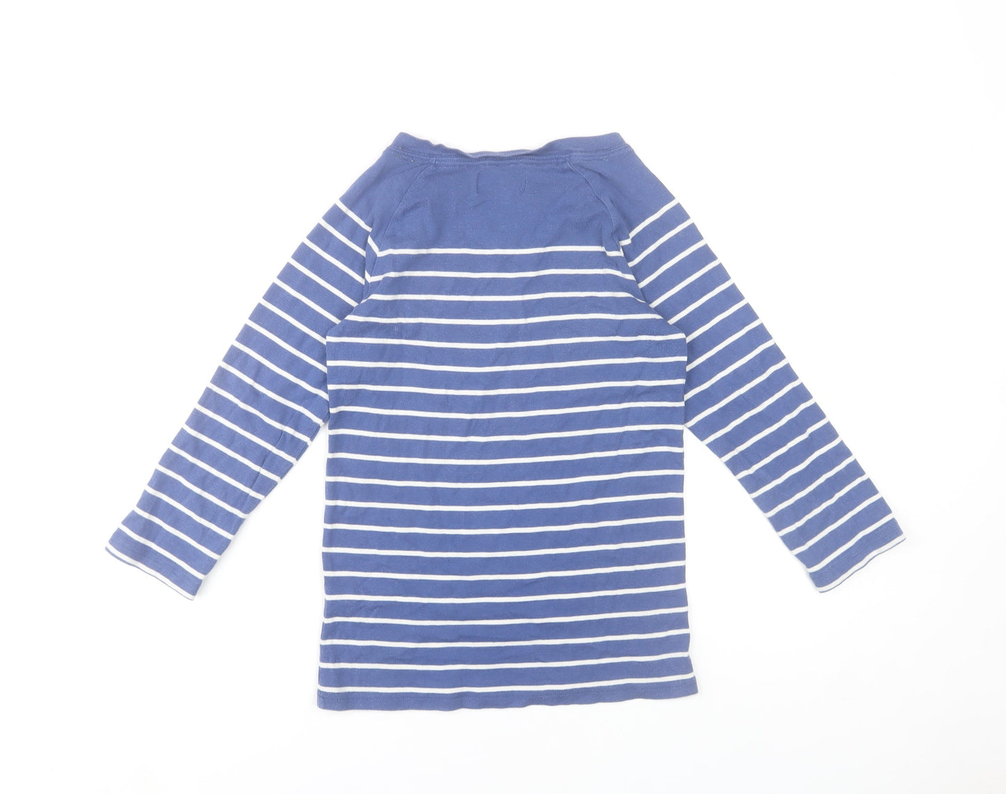 Ralph Lauren Polo Jeans Company Blue Striped Long Sleeve Cotton Top XS