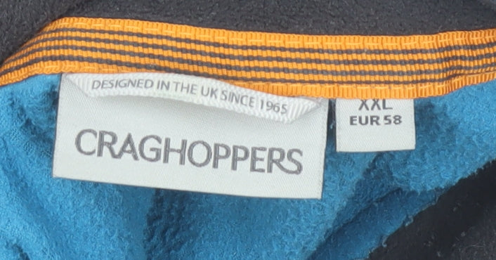 Craghoppers Men's Blue 2XL Fleece 1/2 Zip Pullover Sweatshirt