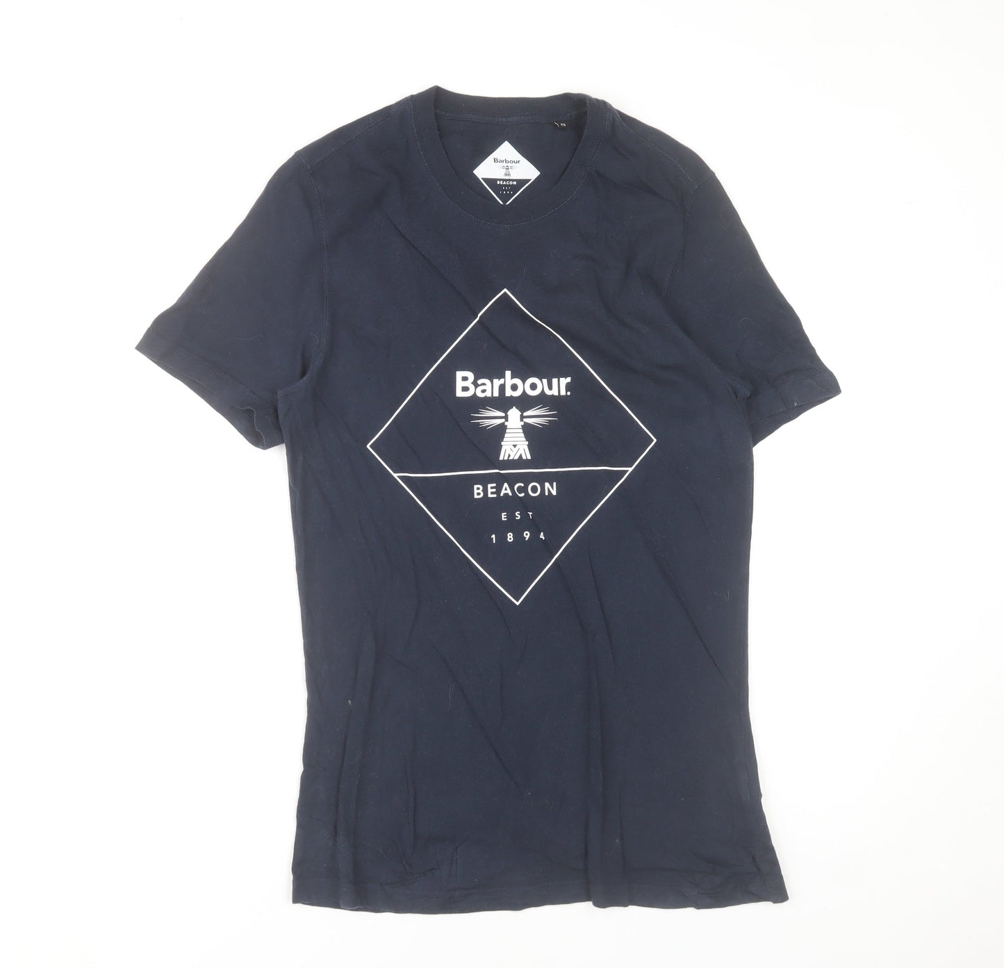 Barbour Beacon Men's Navy Blue XS Cotton Graphic T-Shirt