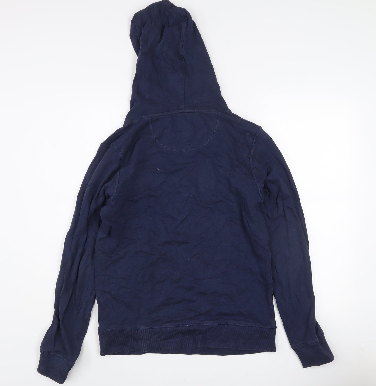 Jack & Jones Originals Men’s Blue Pullover Hoodie Size S Logo Zip Design