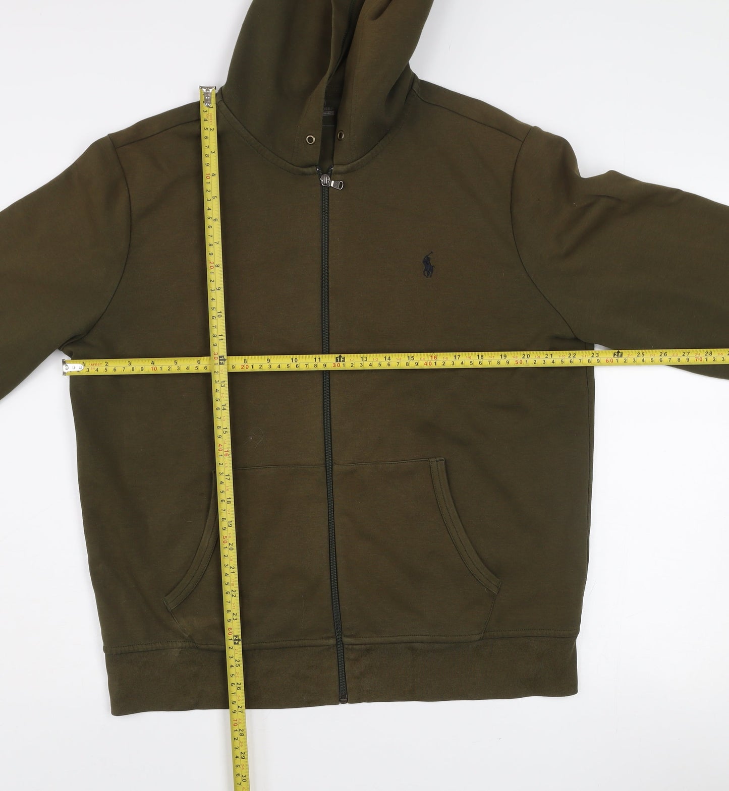 Ralph Lauren Men’s Green Hooded Full Zip Jacket L