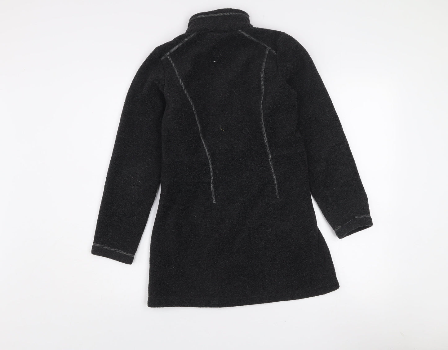 Jack Wolfskin Women's Black Fleece Mid-Length Outdoor Jacket Size 8