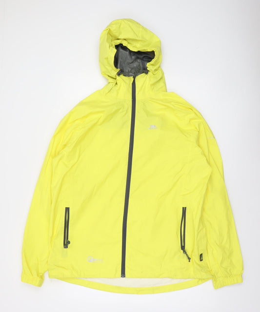 Trespass Mens Yellow Waterproof Hooded Rain Jacket Size L