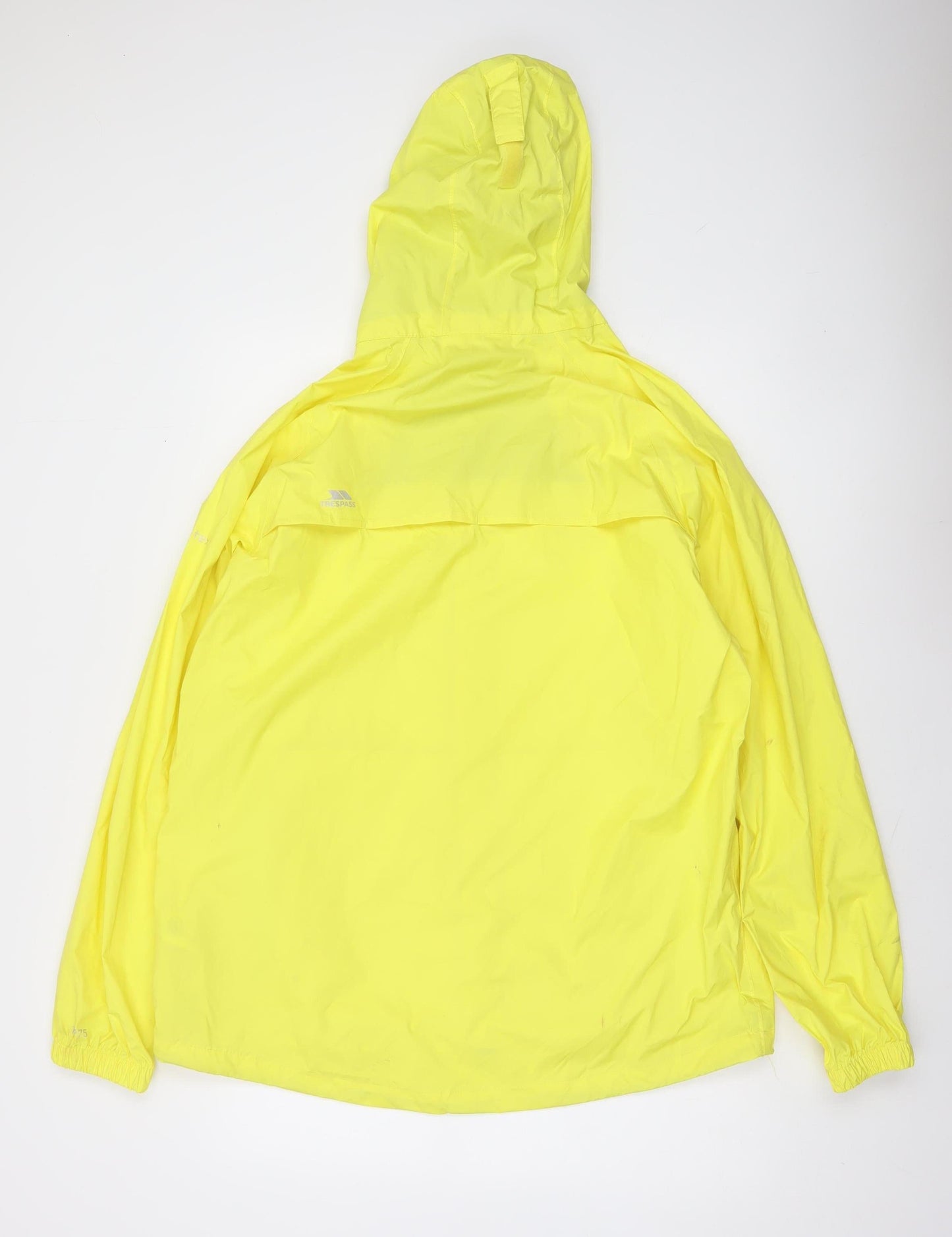 Trespass Mens Yellow Waterproof Hooded Rain Jacket Size L