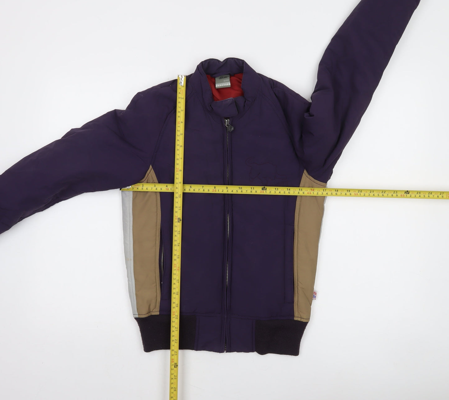 Diesel Womens Purple Cotton Bomber Jacket S Casual Zip Style