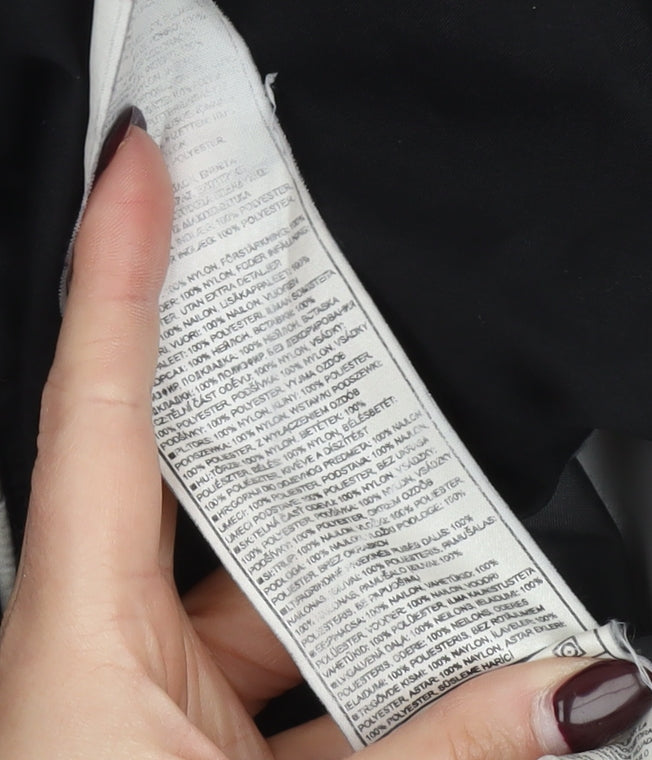 Nike Men’s Grey Black XL Windbreaker Jacket Lightweight Full Zip Sportswear