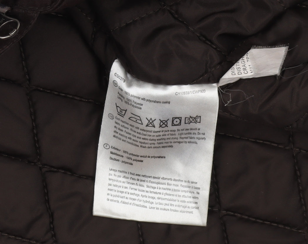 Craghoppers Women's Brown Long Hooded Parka Coat UK 14