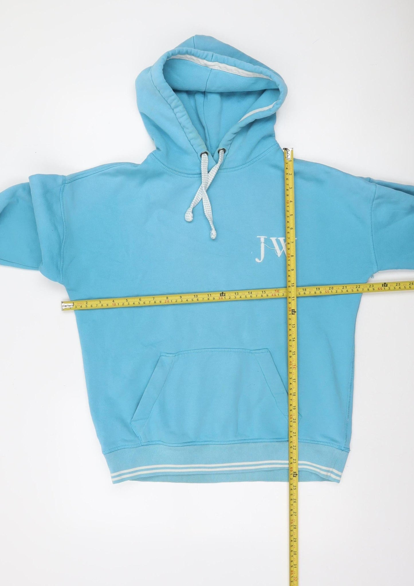 Jack Wills Women Blue UK 8 Pullover Hoodie with Logo Print