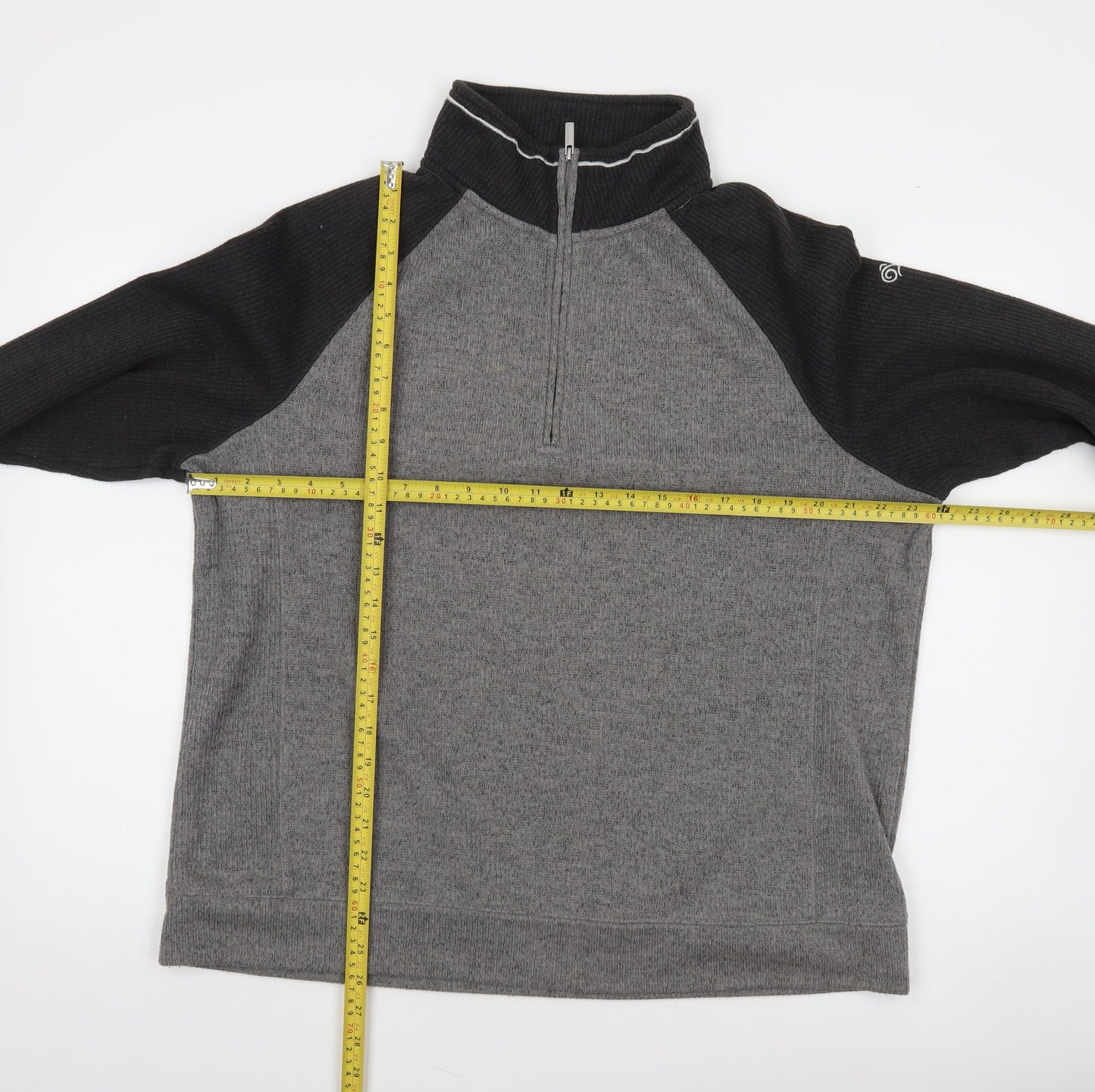 Craghoppers Men's Grey Fleece 1/4 Zip Pullover Sweatshirt XL