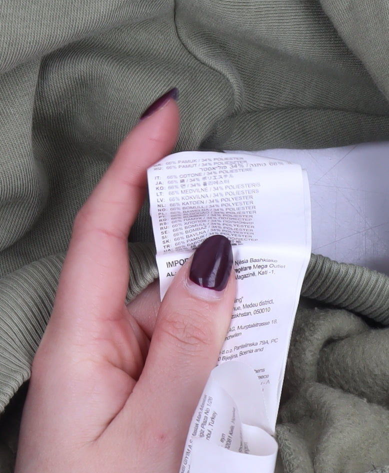 New Balance Men's Green Pullover Hoodie Size M Fleece Lined