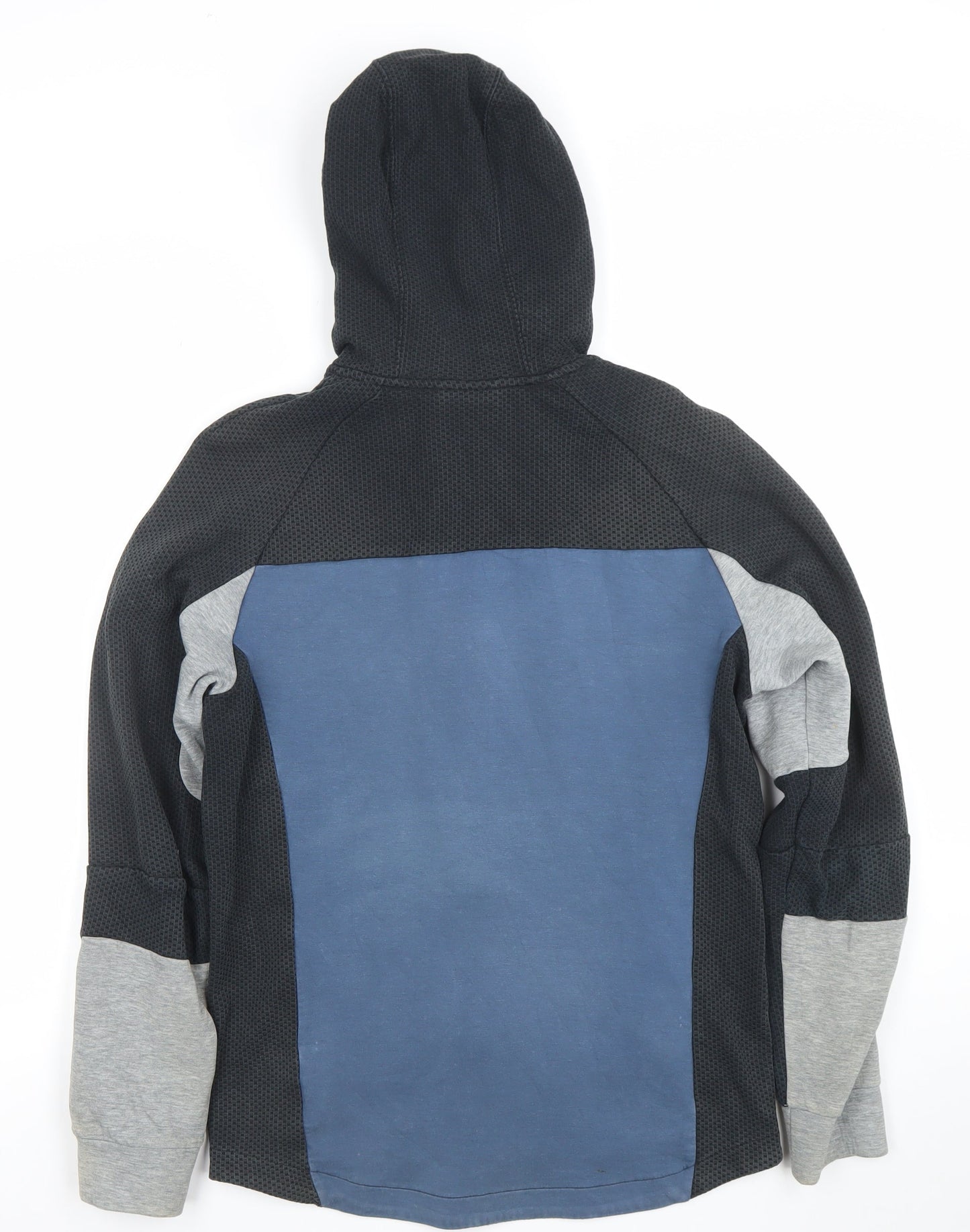 Puma Men's Black Blue Grey Full Zip Hoodie Size S