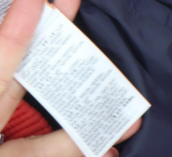 Superdry Womens Red Puffer Jacket Hooded Faux Fur Trim S