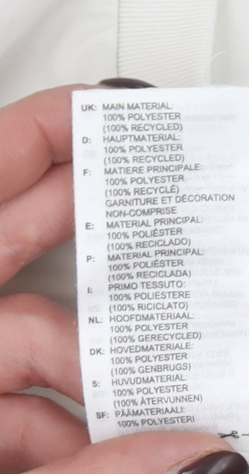 Adidas Men's White Slim Fit Sports T-Shirt Size L Polyester