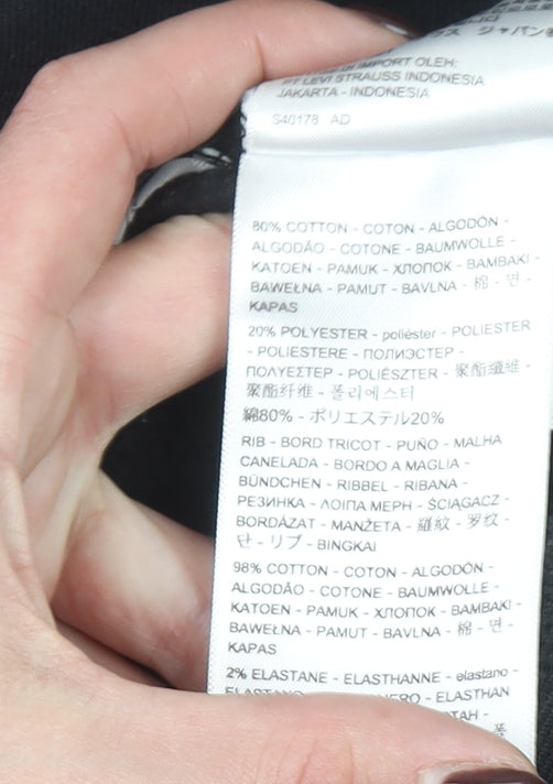 Levi's Men's Blue Colour Block Crew Neck Relaxed Fit Sweatshirt S