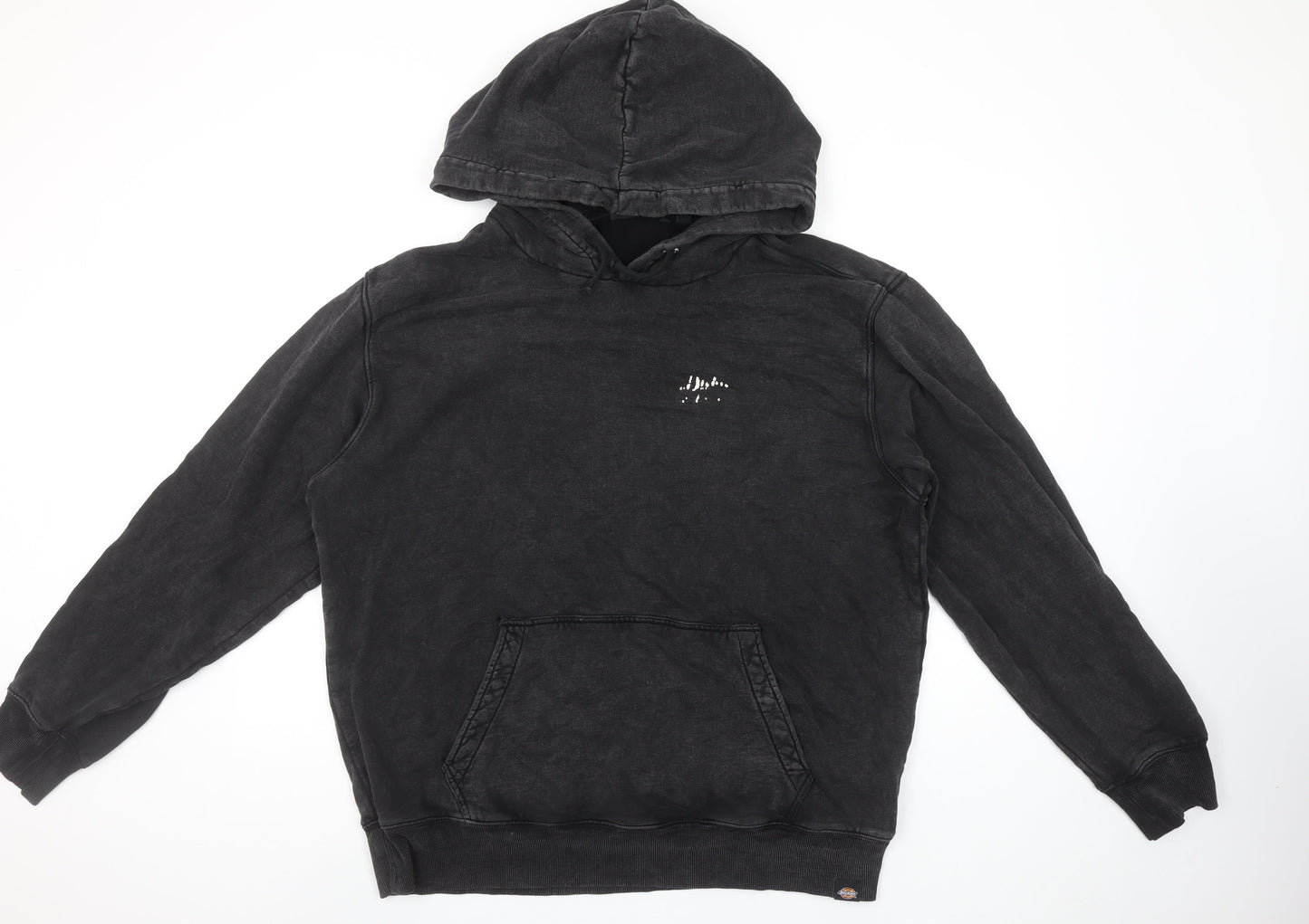 Dickies Men’s Black XL Pullover Hoodie with Rhinestone Logo