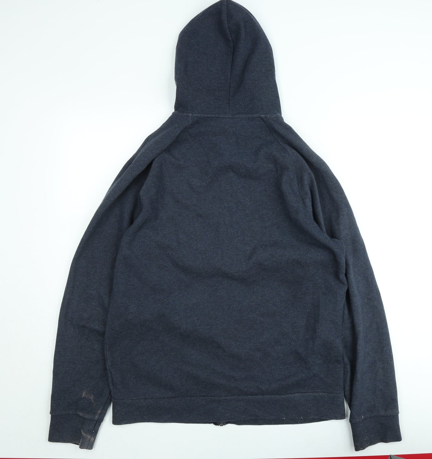 Adidas Men’s Blue Full Zip Hoodie L Sports Jersey Cotton Blend