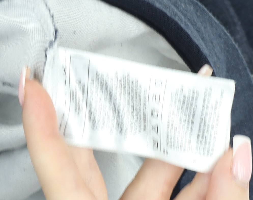 Adidas Men’s Blue Full Zip Hoodie L Sports Jersey Cotton Blend