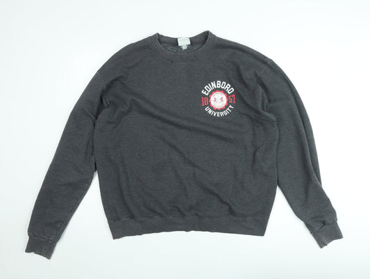 Champion Eco Fleece Grey University Logo Sweatshirt XL Women's Casual