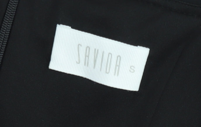 Savida Women's Black Bodycon Midi Dress Size S Off Shoulder