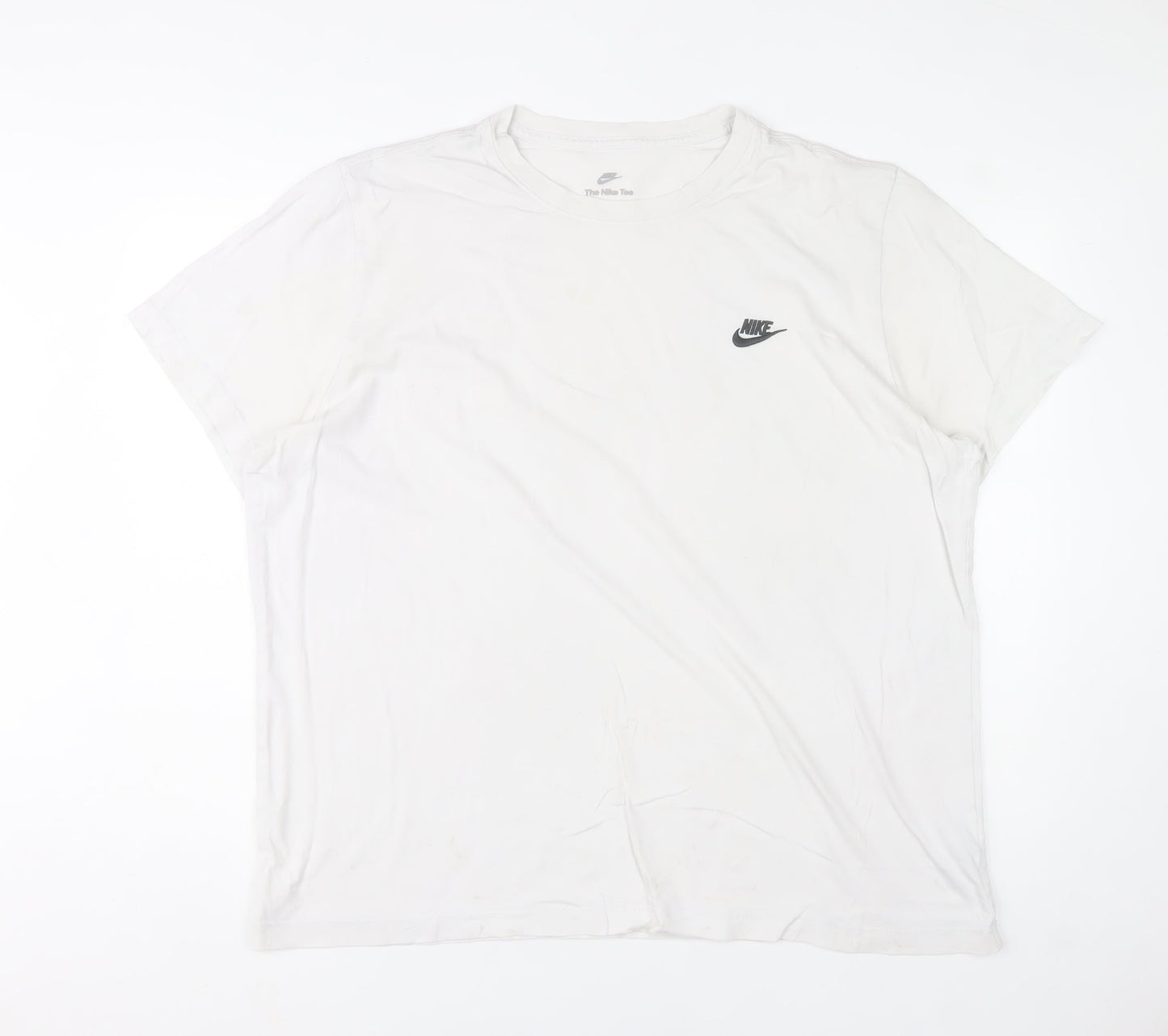 Nike Men's White Crew Neck Short Sleeve Classic Fit T-Shirt XL