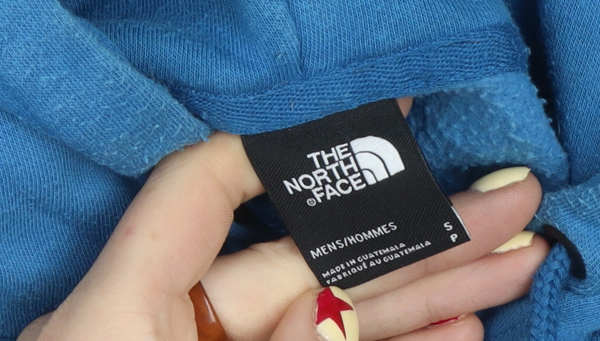 The North Face Men's Blue Pullover Logo Hoodie Size S