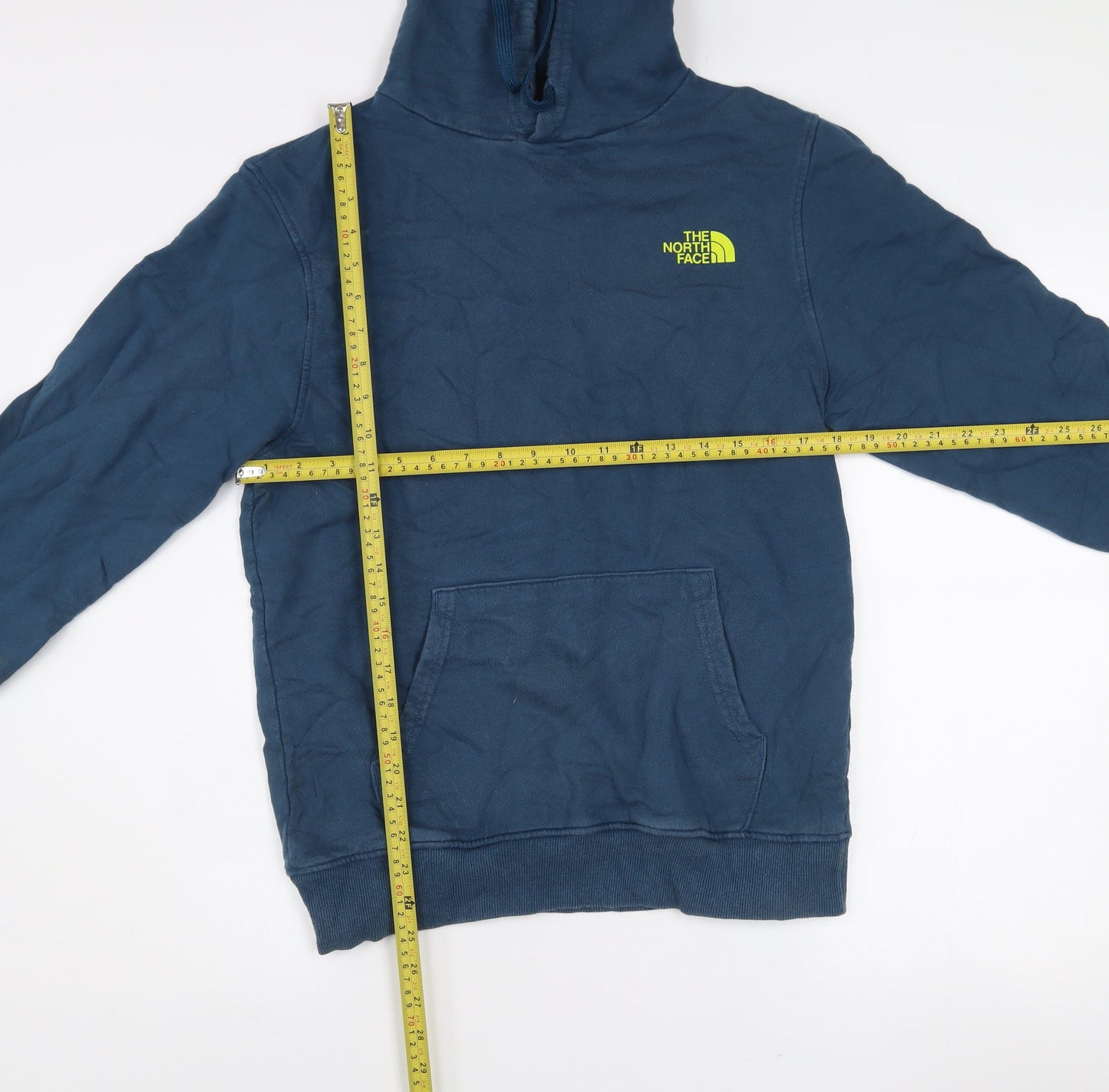 The North Face Men's Blue Pullover Hoodie Size S Graphic Outdoor