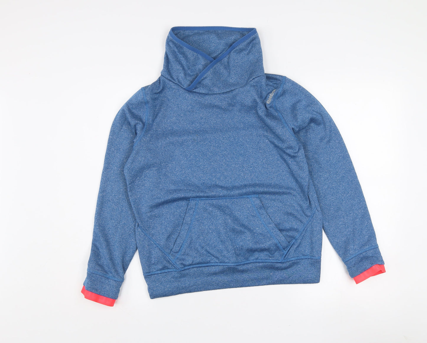 Reebok Women's Blue Medium Pullover Sweatshirt with Cowl Neck