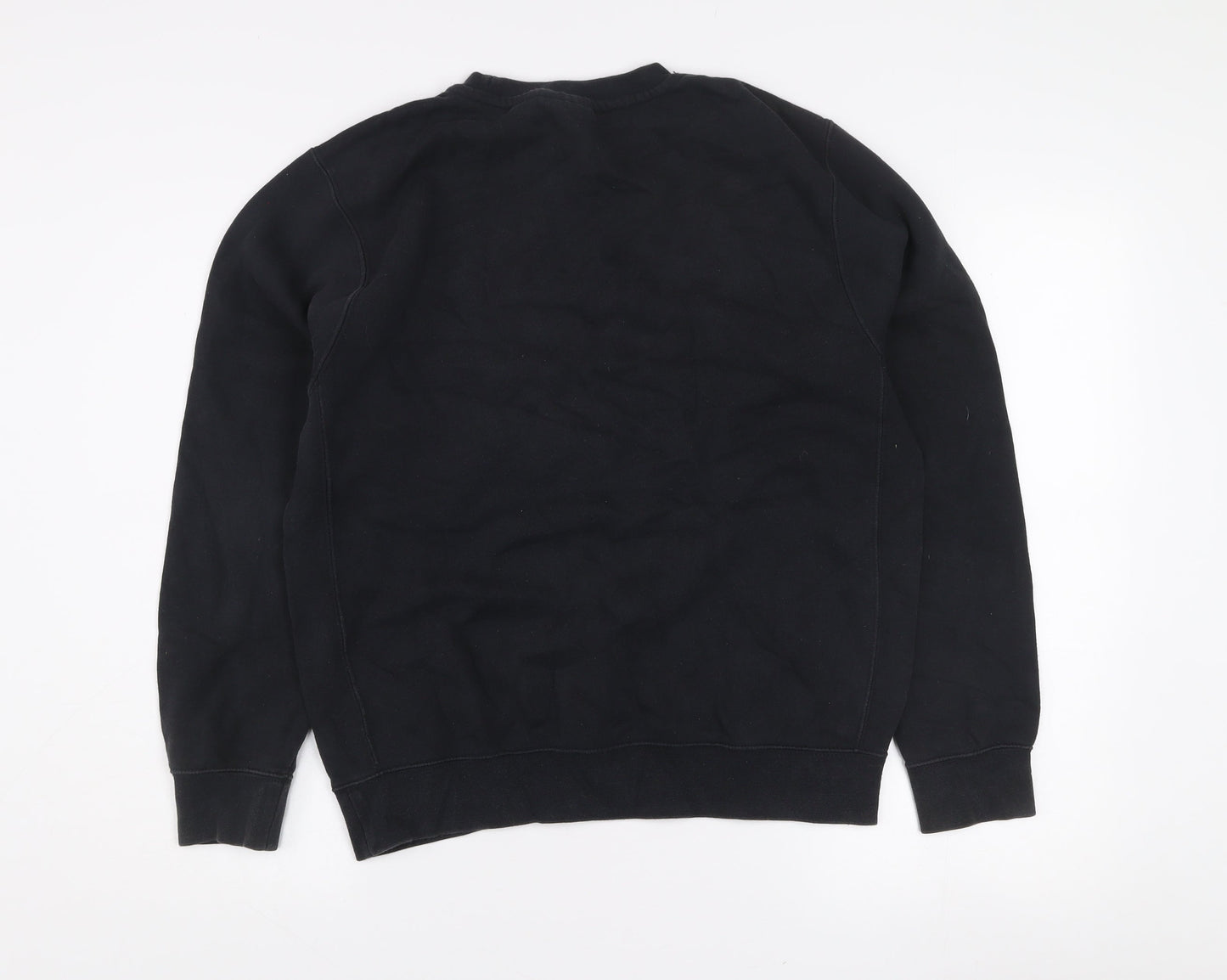 Nike Women's Black Small Pullover Sweatshirt Crew Neck Cotton Blend