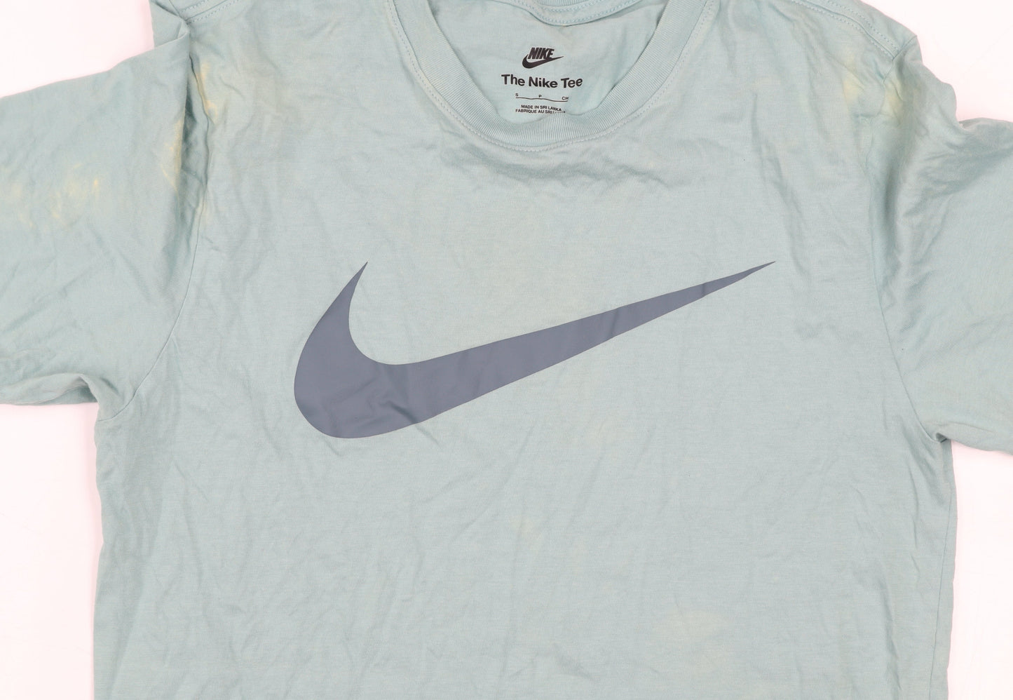 Nike Men's Green Graphic Logo Sports T-Shirt Size S